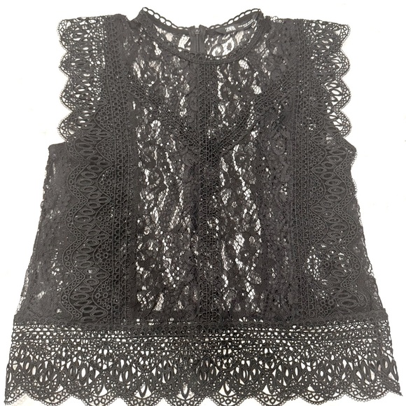 ZARA lace embroidered shirt - like new - Picture 1 of 6